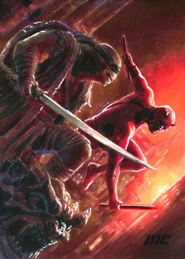 Daredevil & Leonardo by David Duke - standard size