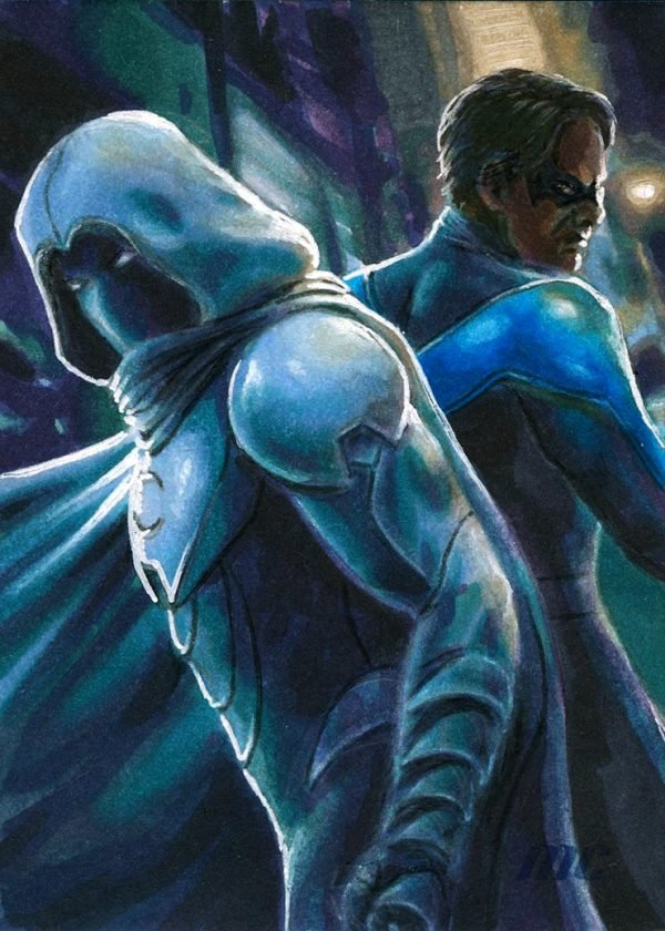 Moonknight & Nightwing by David Duke - standard size