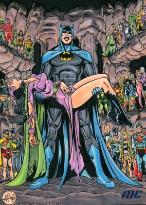 Batman & Catwoman by Mitch Ballard - 5x7
