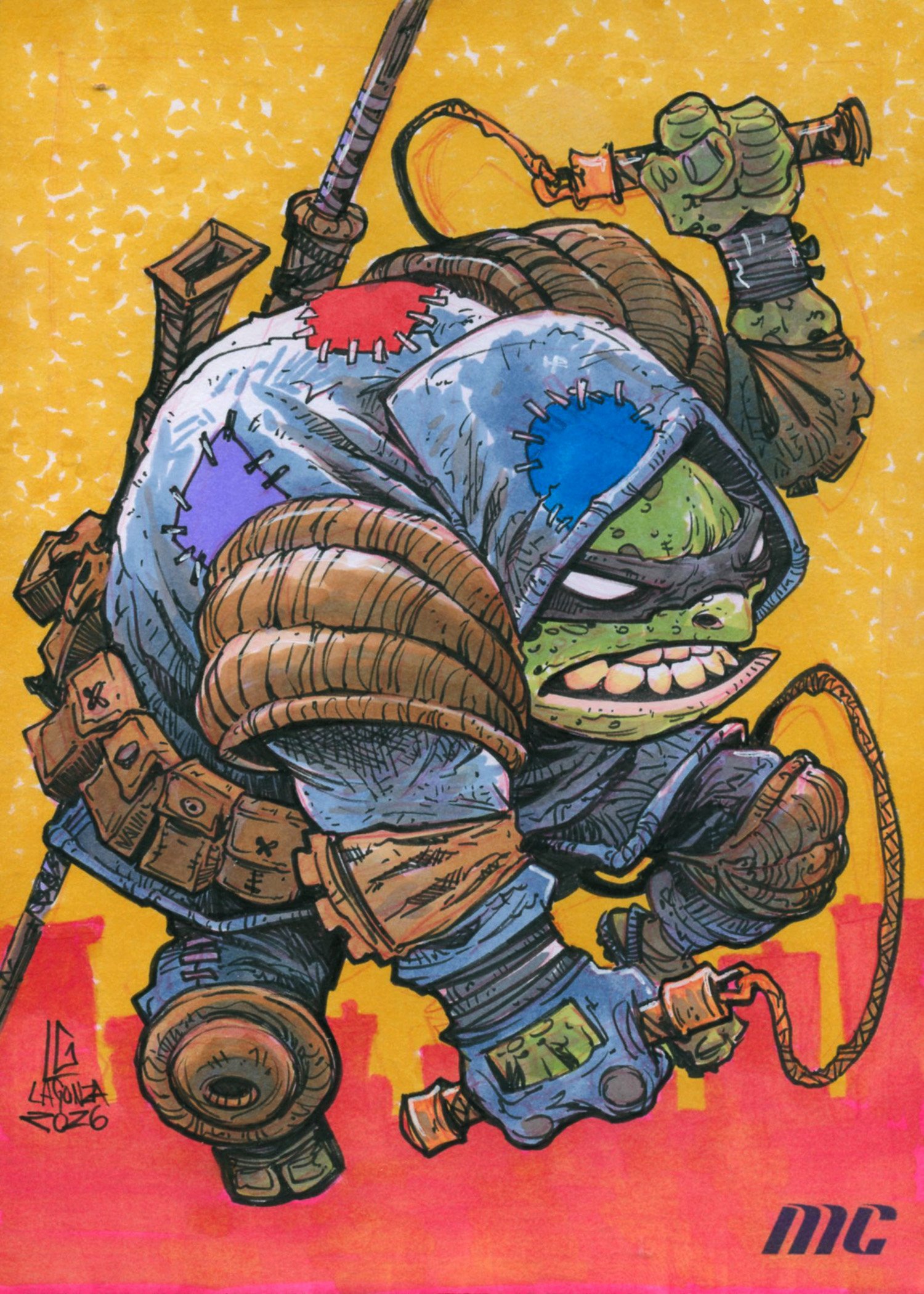 Last Ronin (Michelangelo) #2 by Leonardo Gonzalez – 5×7