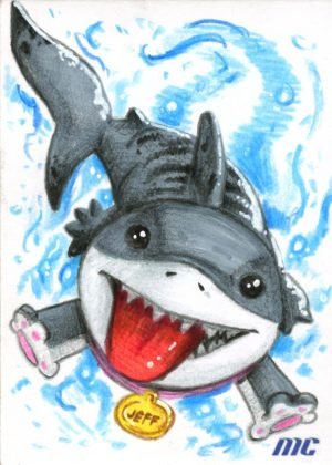 Jeff the Land Shark by Ralph Allen Dublado - standard size