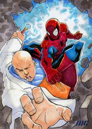 Spider-Man & Kingpin by Aldrich Serrano - 5x7
