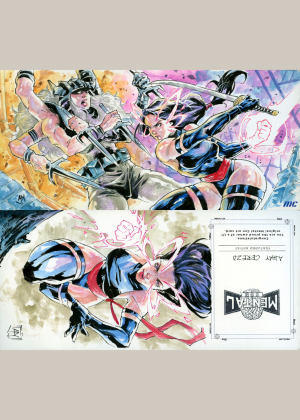 Psylocke and Sprial by Ajhay Cerezo - 3 panel