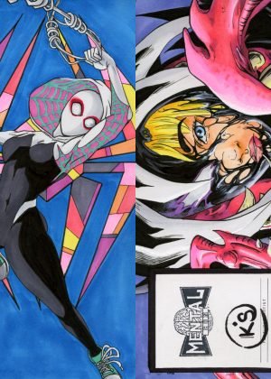 Spider Gwen by Konin Schaffel - 3 panel
