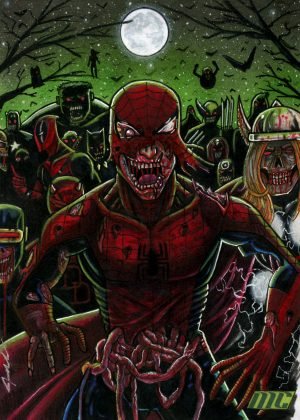 Zombie Spider-Man by Joseph Reed - 5x7