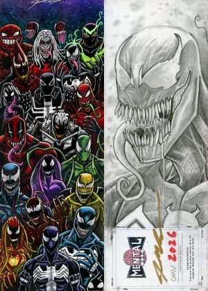 Symbiotes feat Venom on back by Joseph Reed - 4 panel