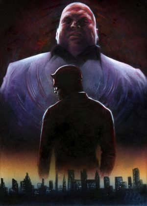 Daredevil and Kingpin by Huy Truong - 5x7