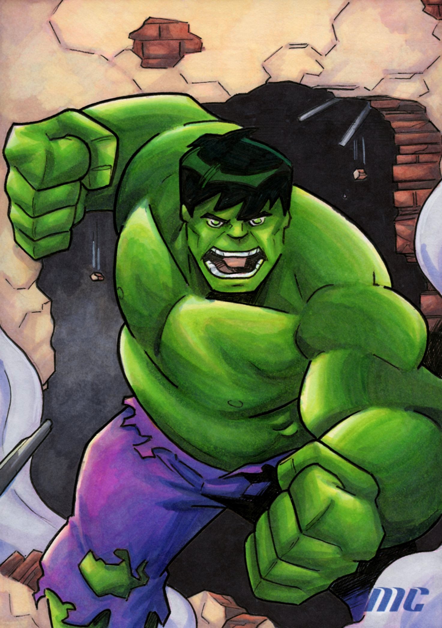 Hulk by Paul Hill – 5×7