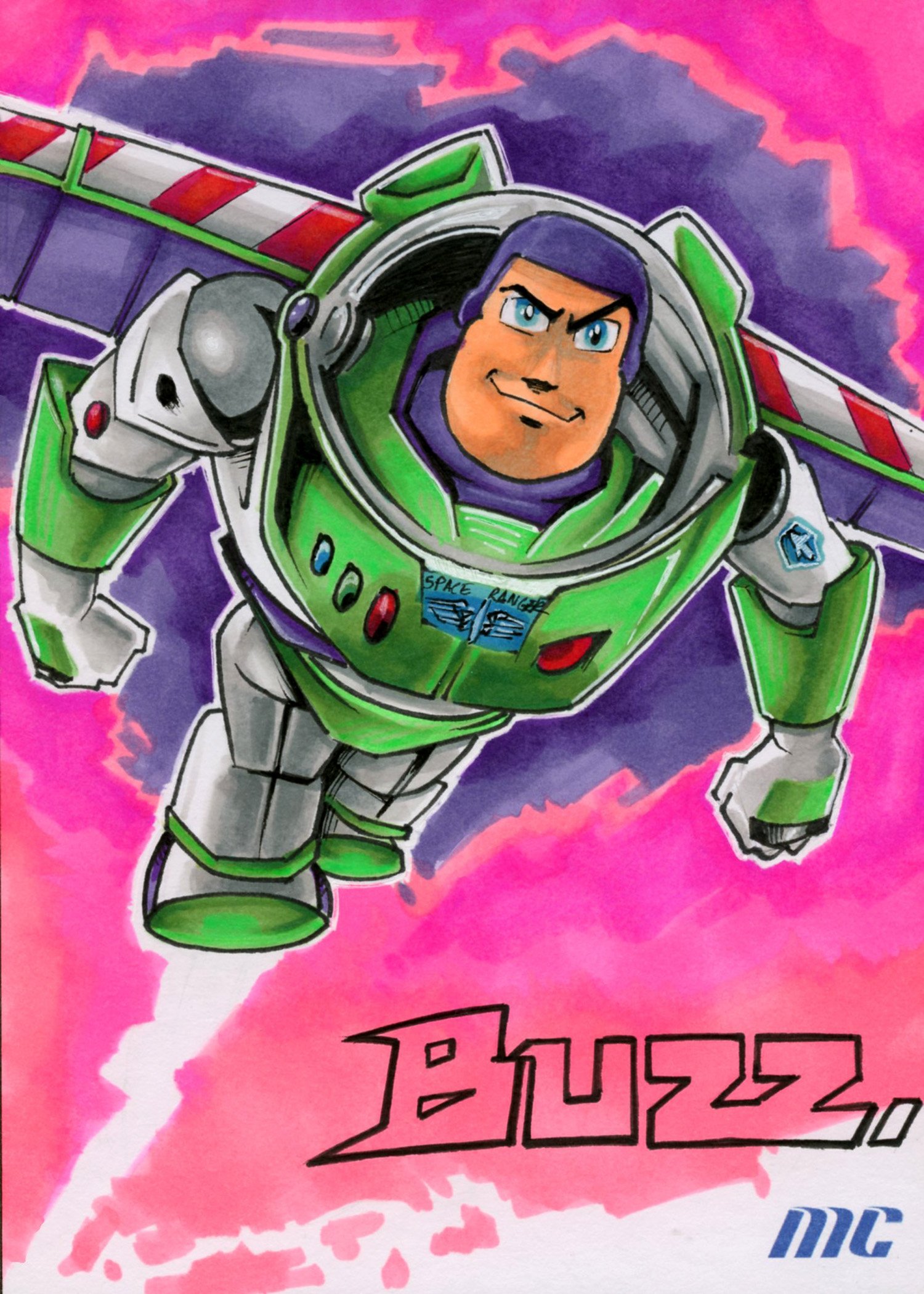 Buzz Lightyear by Robert Bevan – 5×7