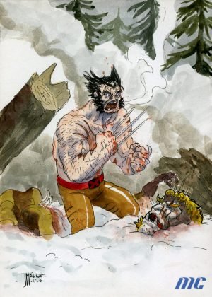 Wolverine by Juan Mendez - 5x7