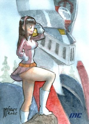 Sayaka Yumi & Mazinger Z by Juan Mendez - standard size