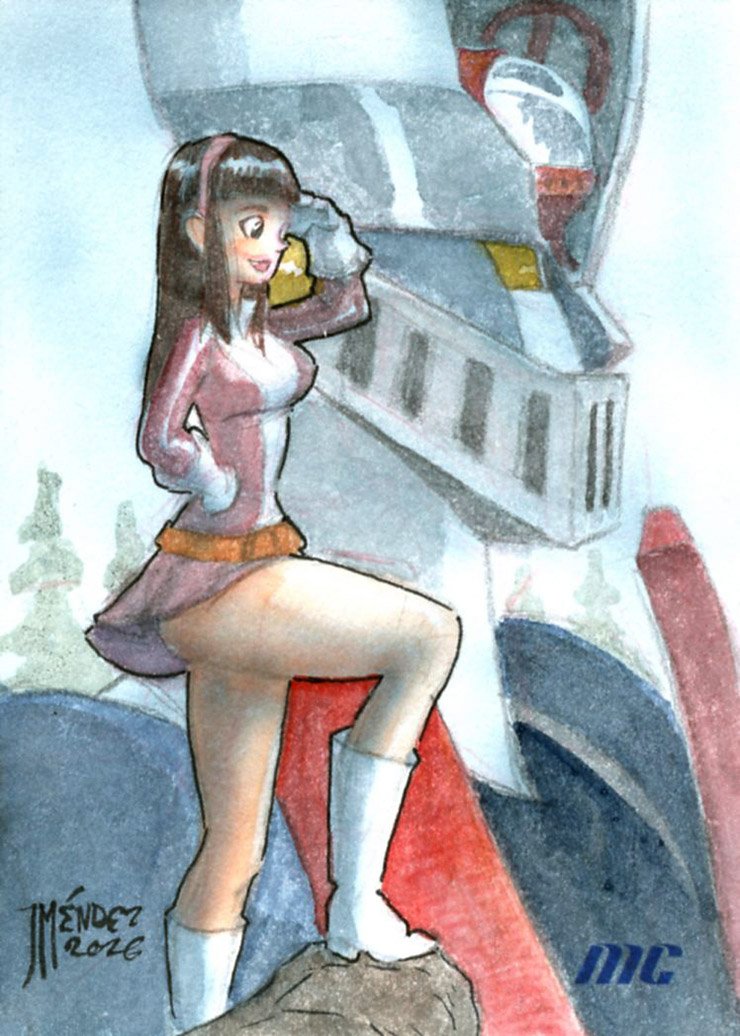 Sayaka Yumi & Mazinger Z by Juan Mendez – standard size