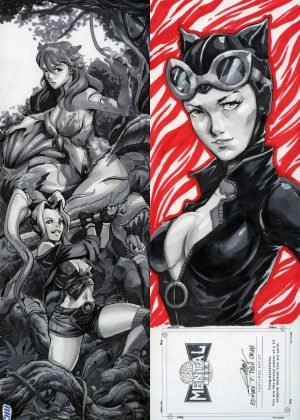 Poison Ivy, Harley Quinn, & Catwoman by Ed Mark dela Cruz - 4 panel