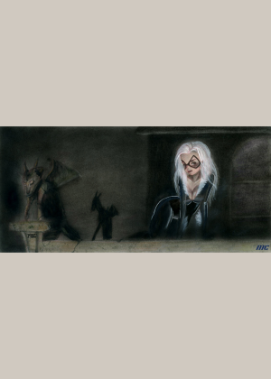 Black Cat by Juan Mendez - 3 panel