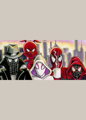 Spider-Man & Friends by Robert Bevan - 3 panel